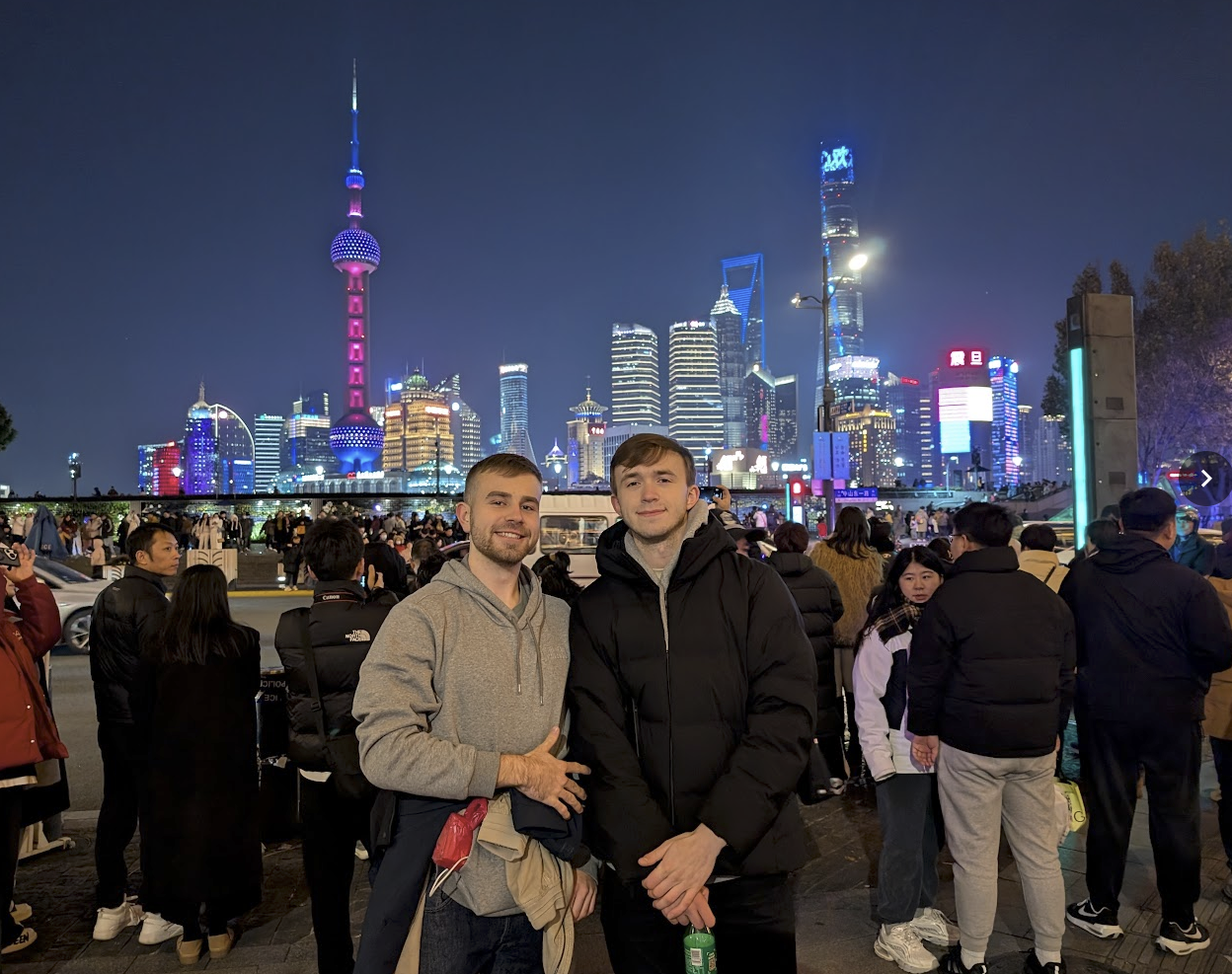 Here is a photo of me and Ilya in Shanghai